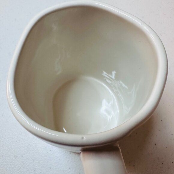 Rae Dunn By Magenta SANTA'S HELPER Ceramic Coffee Mug White With Red Letters - Picture 7 of 7